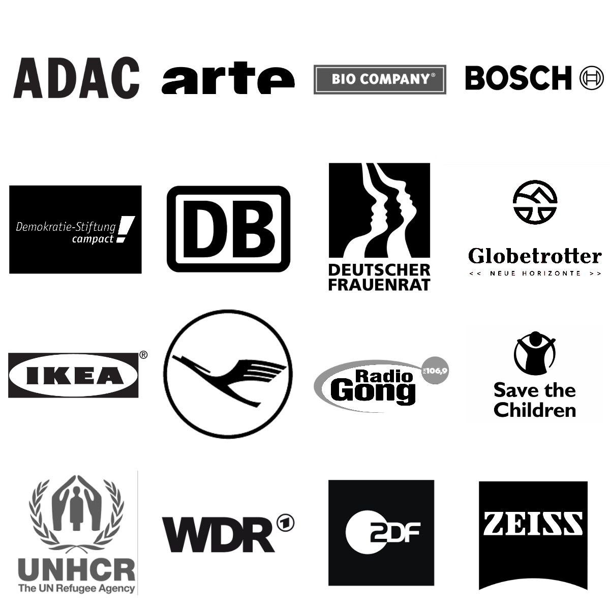 Angela Hasak Referenzen Logos